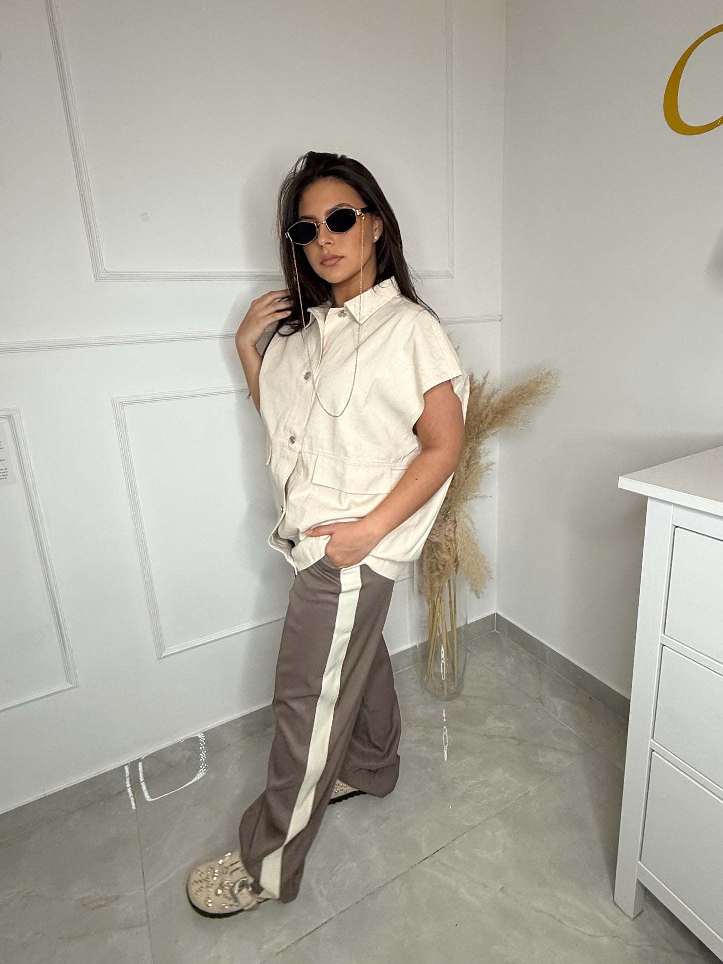 Chemise en jeans sans manche