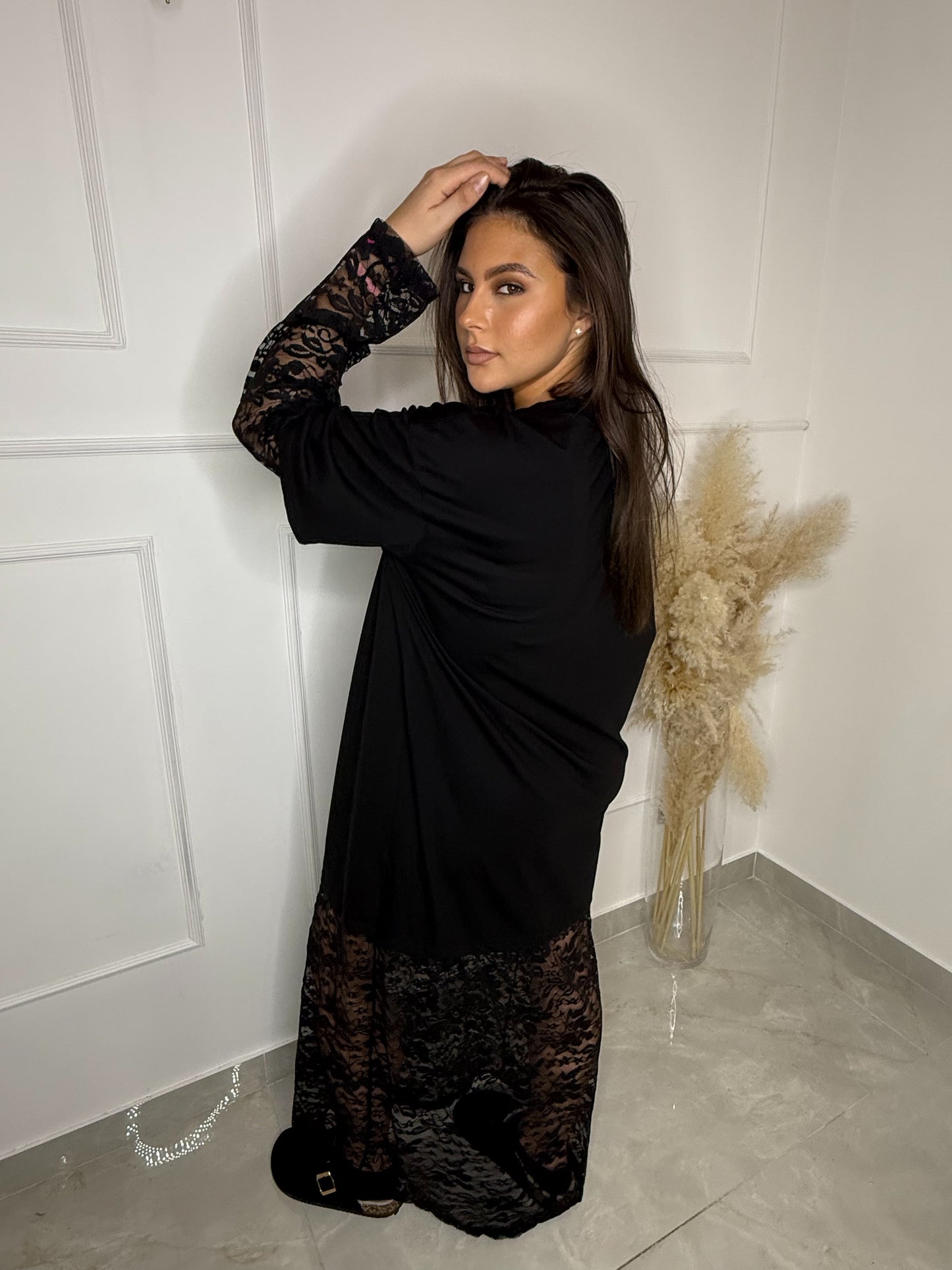 Robe dentelle Noir