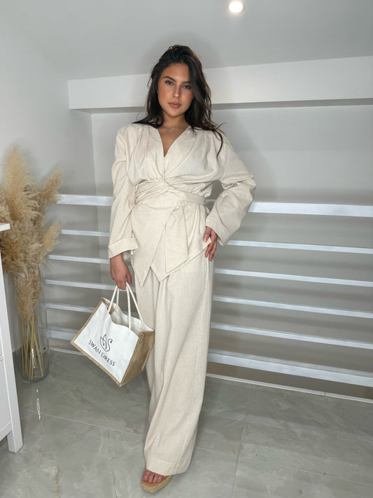 Ensemble 2 pièces beige